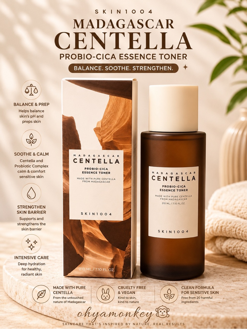 Madagascar Centella Probio-Cica Essence Toner 210 ml
